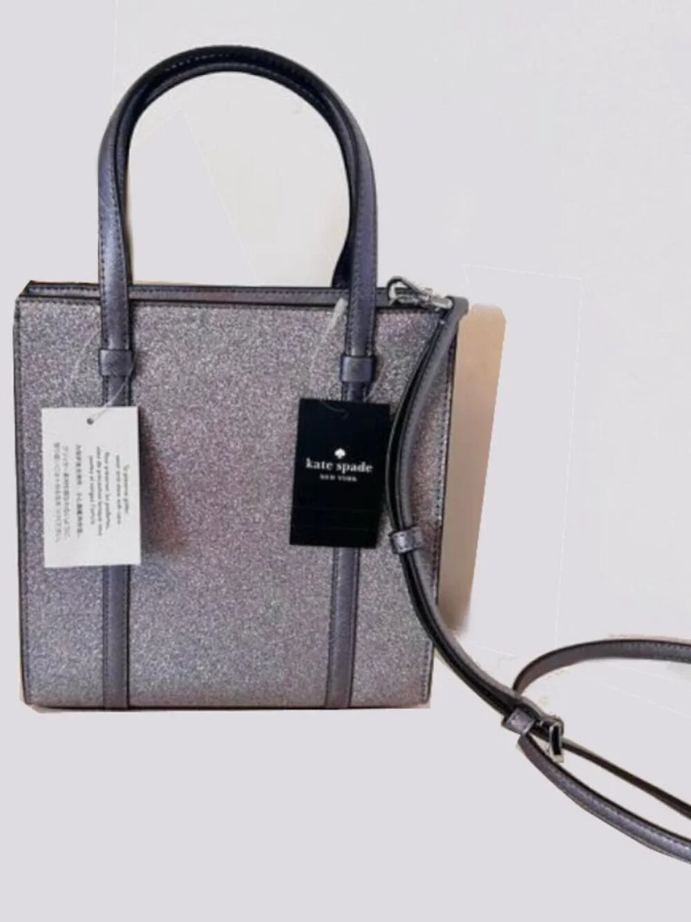 Kate Spade Kenzie Glitter Small Tote Mixed Candied Flower K1959 NWT